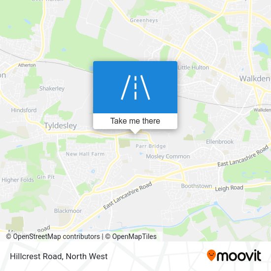 Hillcrest Road map