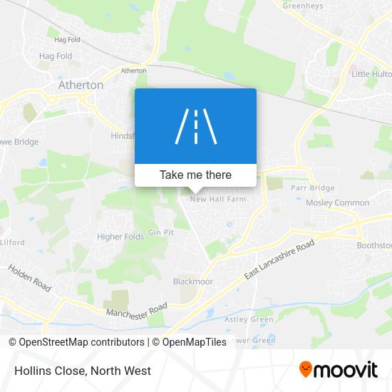 Hollins Close map