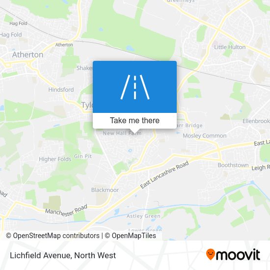 Lichfield Avenue map