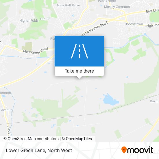 Lower Green Lane map