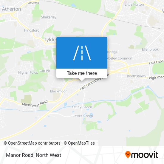 Manor Road map