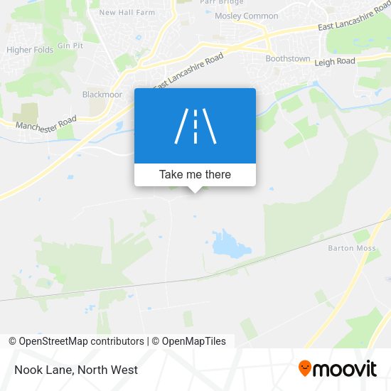 Nook Lane map