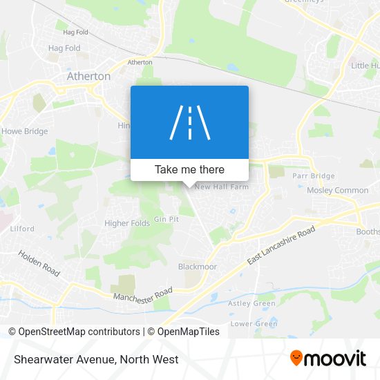 Shearwater Avenue map