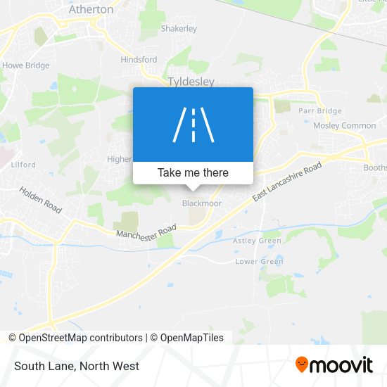 South Lane map