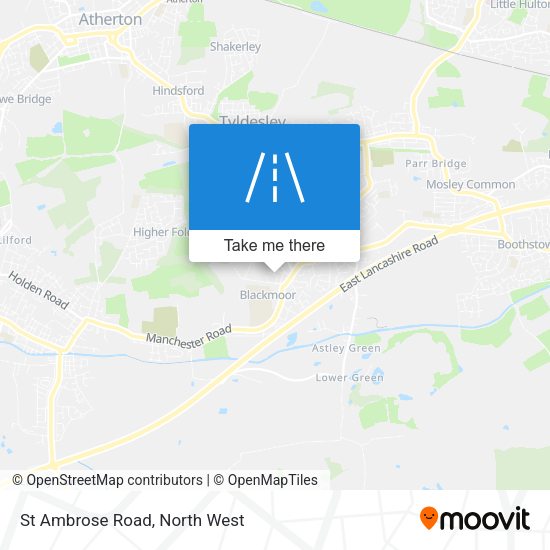 St Ambrose Road map