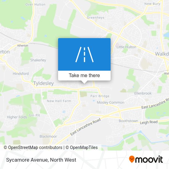 Sycamore Avenue map