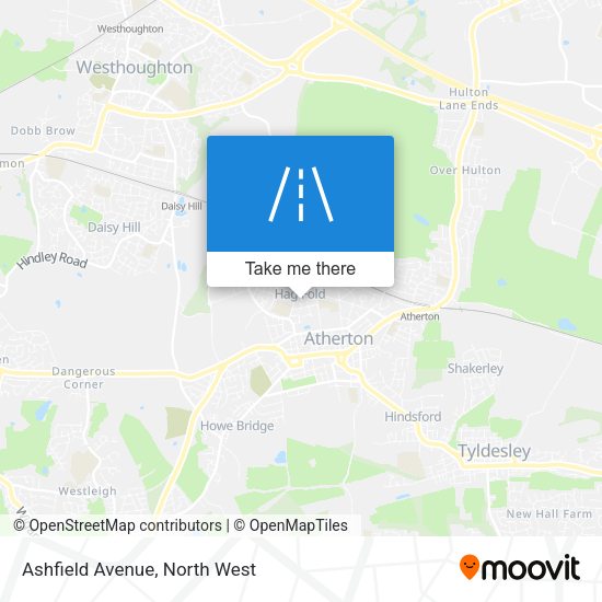 Ashfield Avenue map