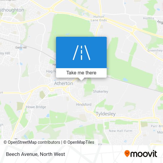 Beech Avenue map