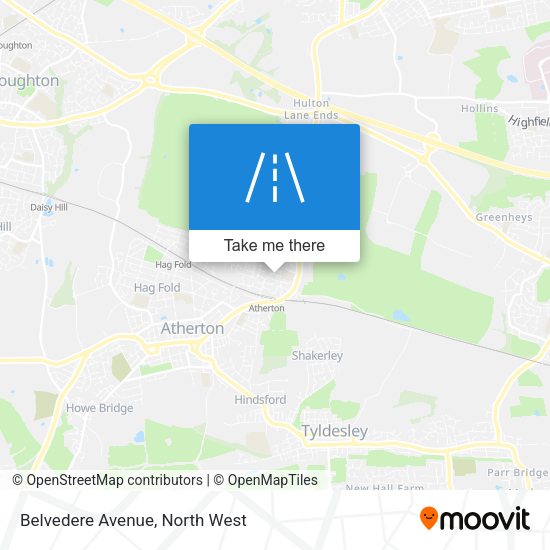 Belvedere Avenue map