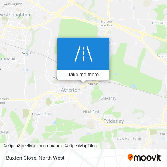 Buxton Close map