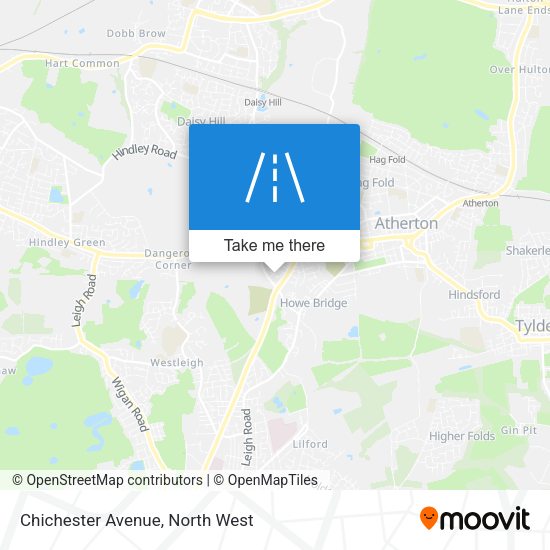 Chichester Avenue map