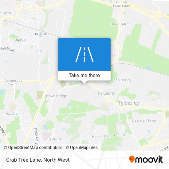 Crab Tree Lane map