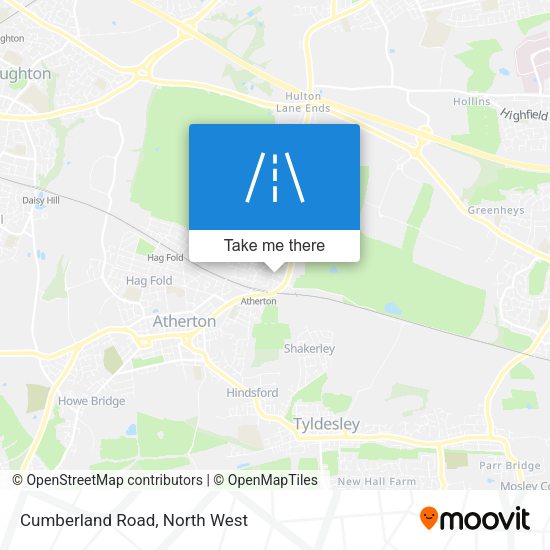 Cumberland Road map