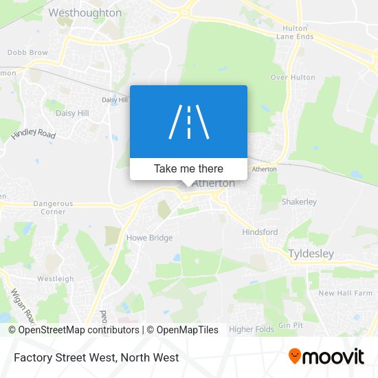 Factory Street West map