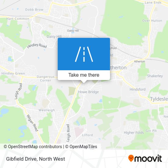 Gibfield Drive map