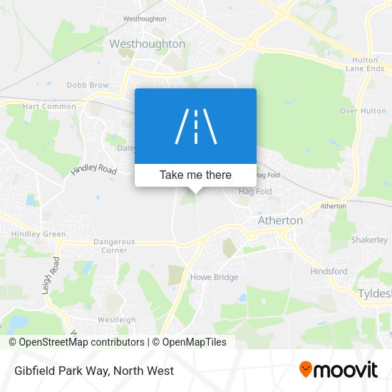 Gibfield Park Way map