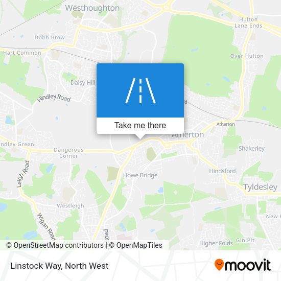 Linstock Way map