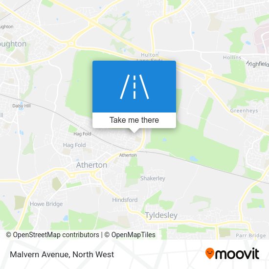 Malvern Avenue map