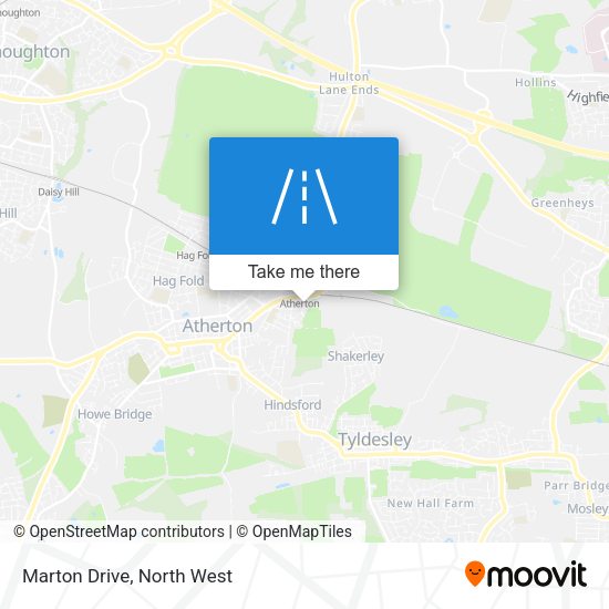 Marton Drive map