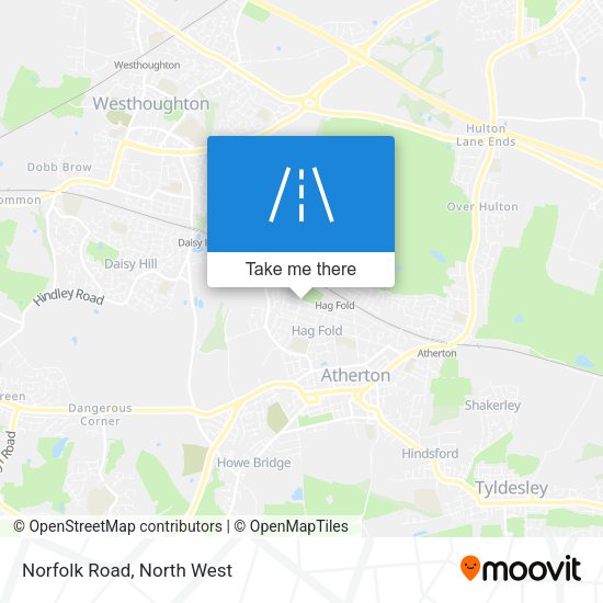 Norfolk Road map