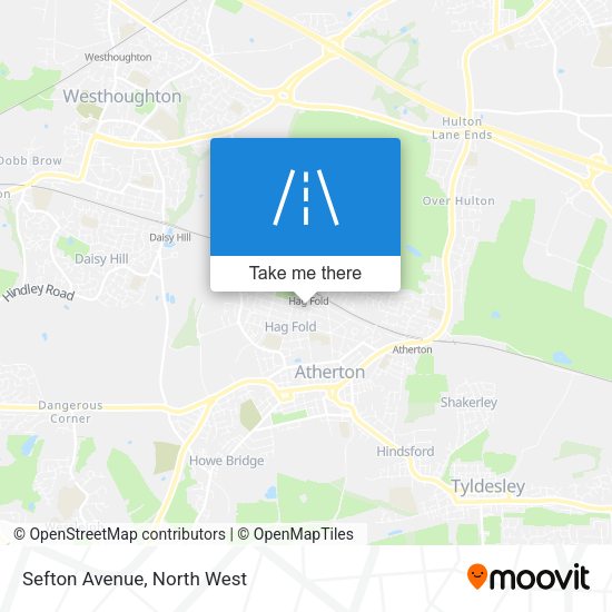 Sefton Avenue map