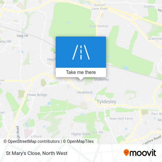 St Mary's Close map