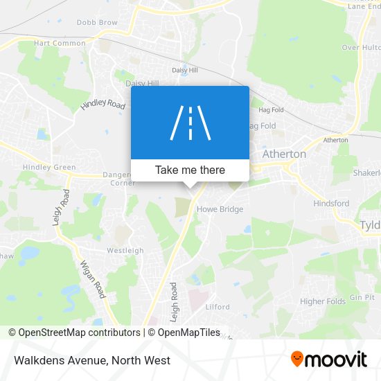 Walkdens Avenue map