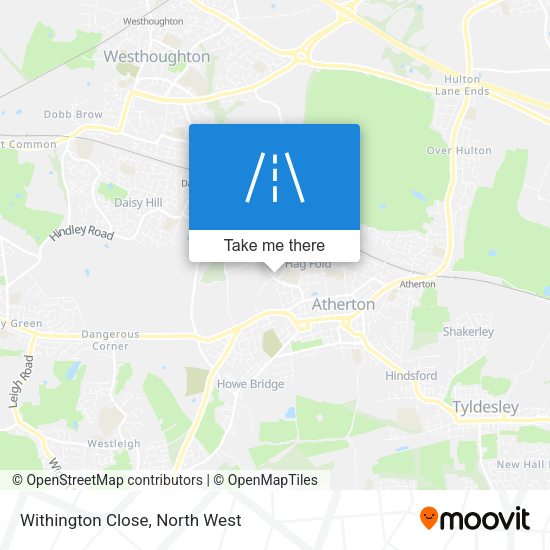 Withington Close map