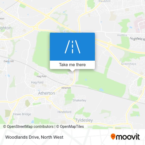 Woodlands Drive map