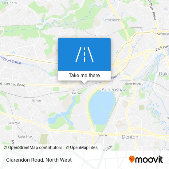 Clarendon Road map