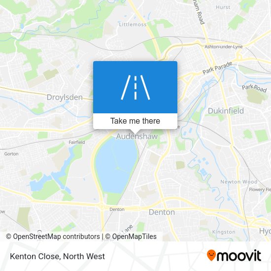 Kenton Close map