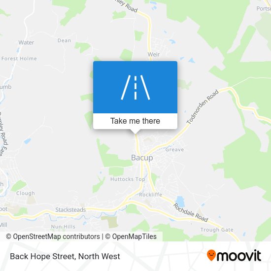 Back Hope Street map