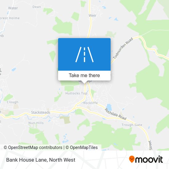 Bank House Lane map