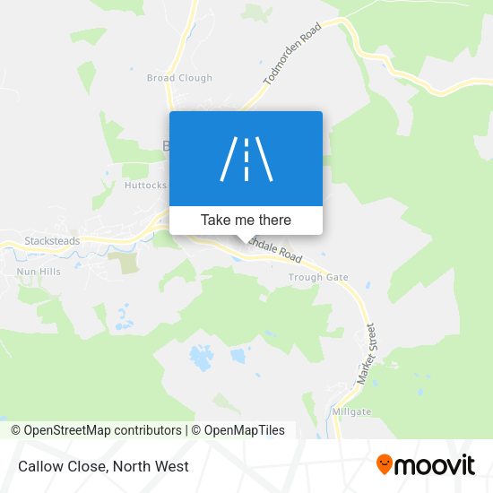 Callow Close map