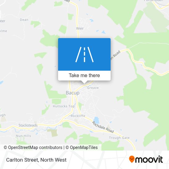 Carlton Street map