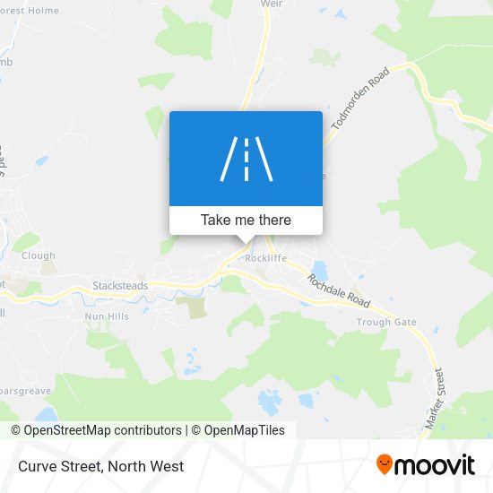 Curve Street map