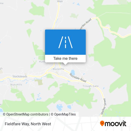 Fieldfare Way map