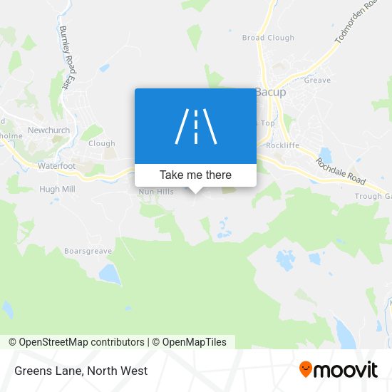 Greens Lane map