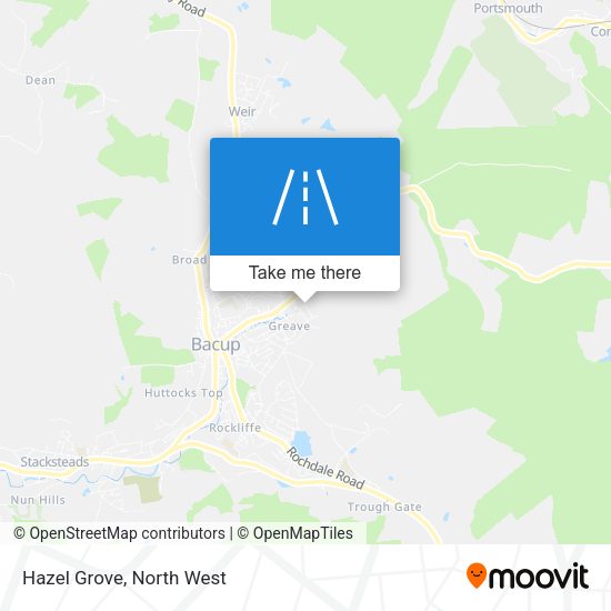 Hazel Grove map