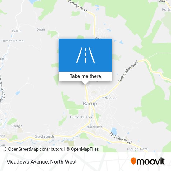 Meadows Avenue map