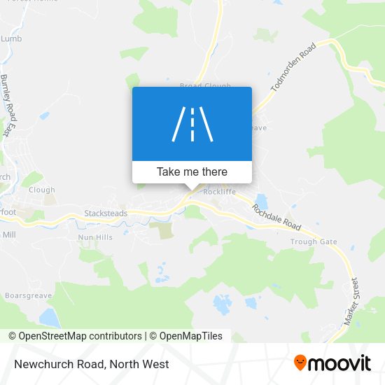 Newchurch Road map