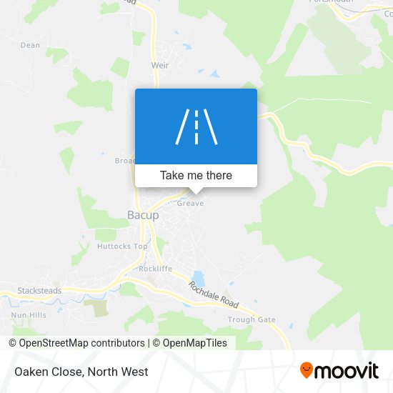 Oaken Close map