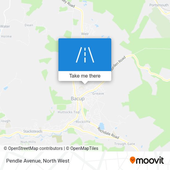 Pendle Avenue map