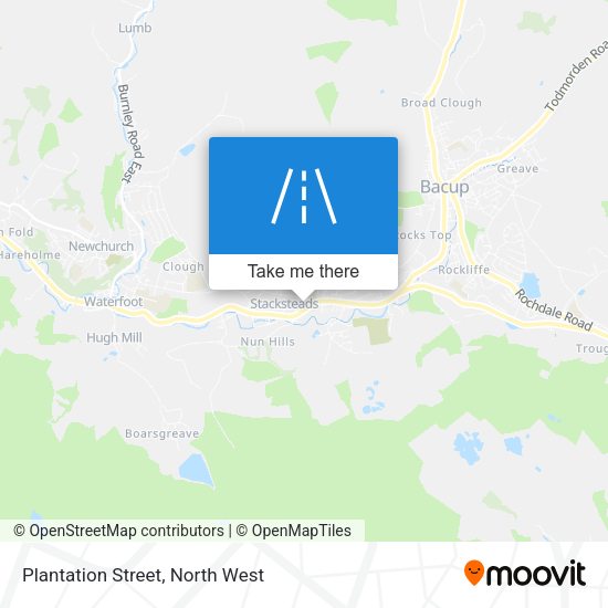 Plantation Street map