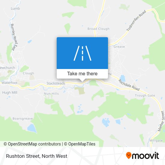 Rushton Street map