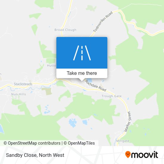 Sandby Close map