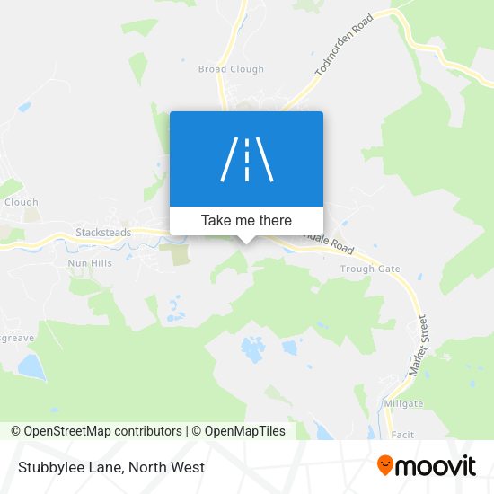Stubbylee Lane map