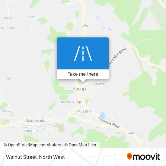 Walnut Street map
