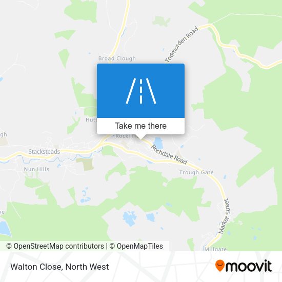 Walton Close map