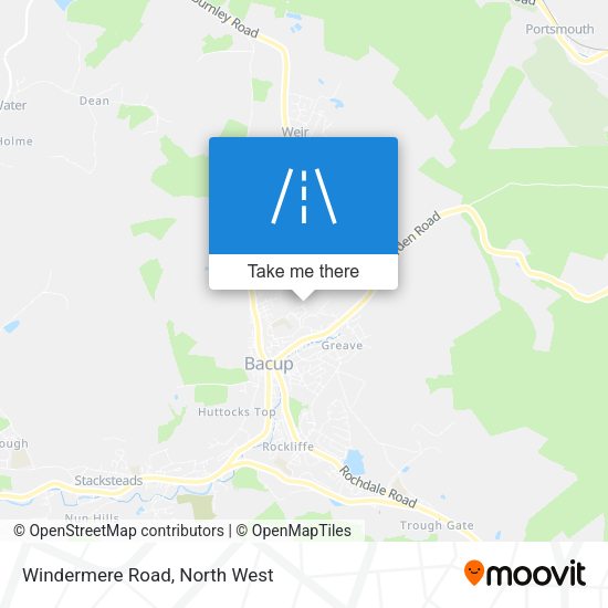 Windermere Road map